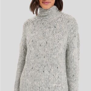 NWT Ganni Paloma Melange Hand-knit Open-Back Sweater